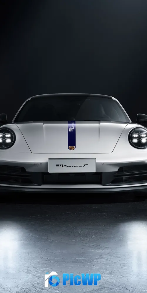 Porsche 911 Carrera T Dark background 3K Mobile Wallpaper