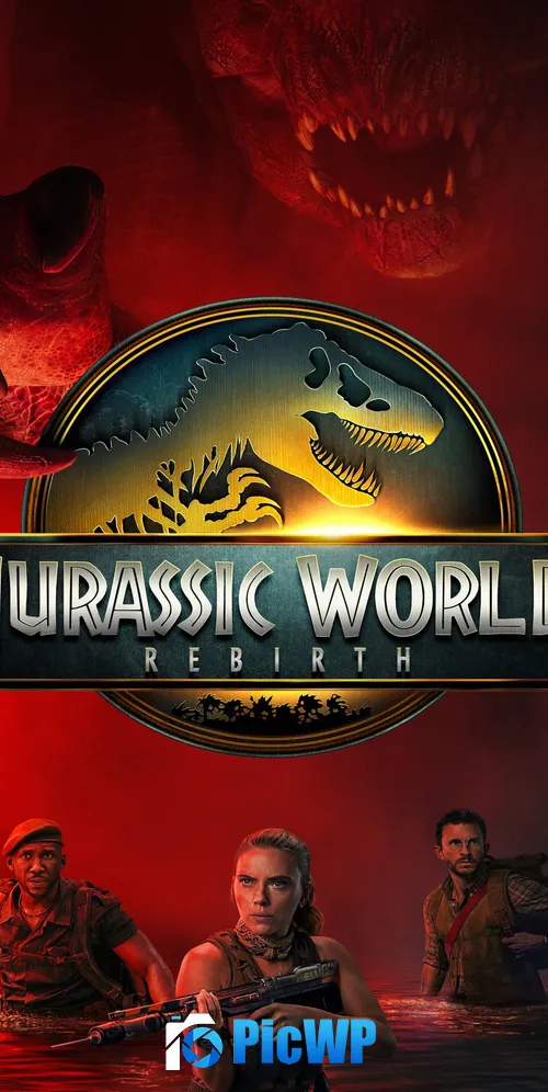 Jurassic World Rebirth Movie poster 3K Mobile Wallpaper