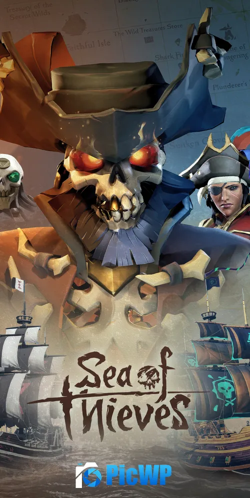 Sea of Thieves Key Art 3K Mobile Wallpaper