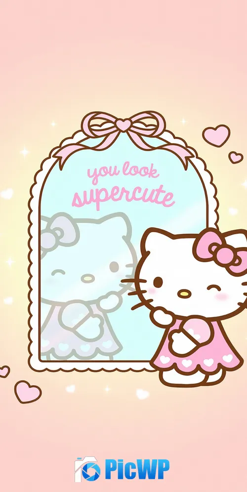 Hello Kitty Supercute 3K Mobile Wallpaper