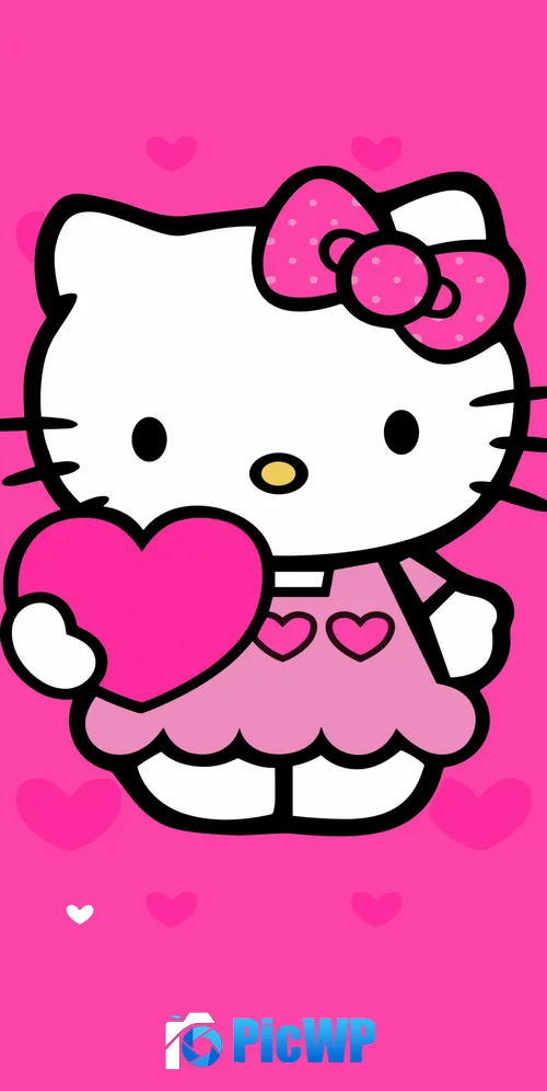 Hello Kitty Pink aesthetic 3K Mobile Wallpaper