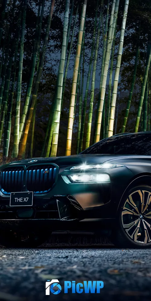 BMW X7 M60i xDrive Black 2025 3K Mobile Wallpaper