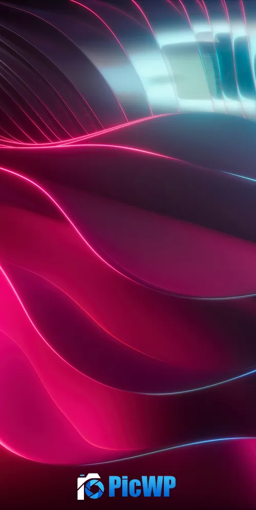 Pink light Blue abstract 3K Mobile Wallpaper