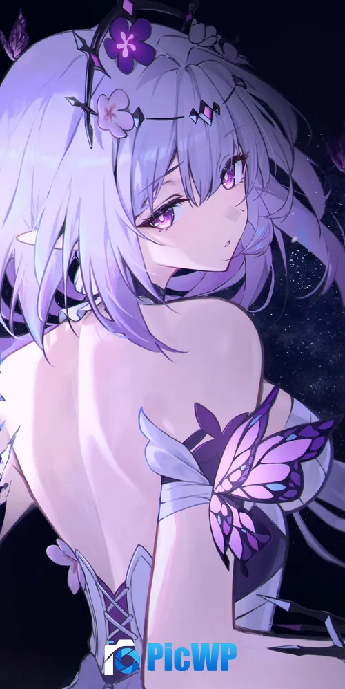 Castorice Purple aesthetic 3K Mobile Wallpaper