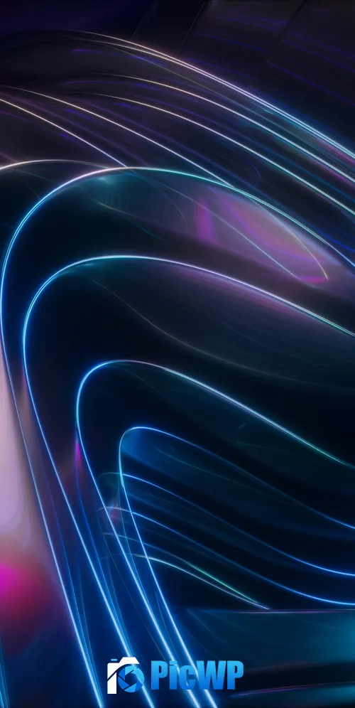 Metallic Blue abstract 3K Mobile Wallpaper