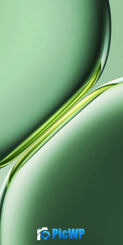 Green abstract 3D Render 3K Mobile Wallpaper