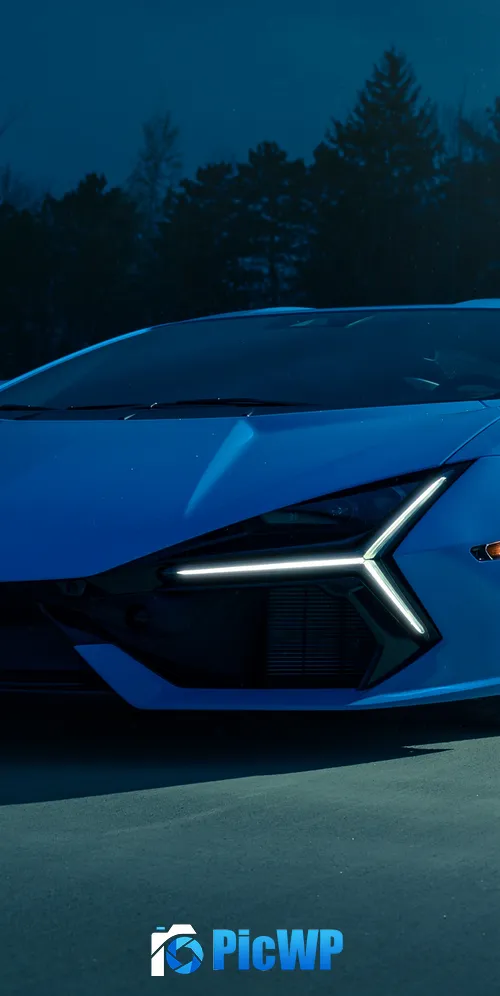 Lamborghini Revuelto Blu Eleos 3K Mobile Wallpaper