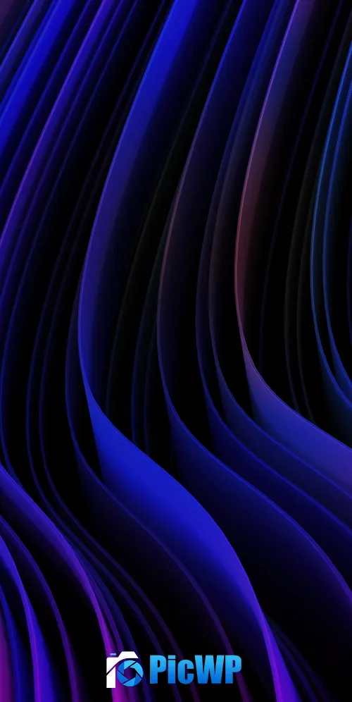 Neon Abstract Waves 3K Mobile Wallpaper