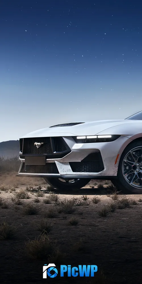 Ford Mustang GT Desert 3K Mobile Wallpaper