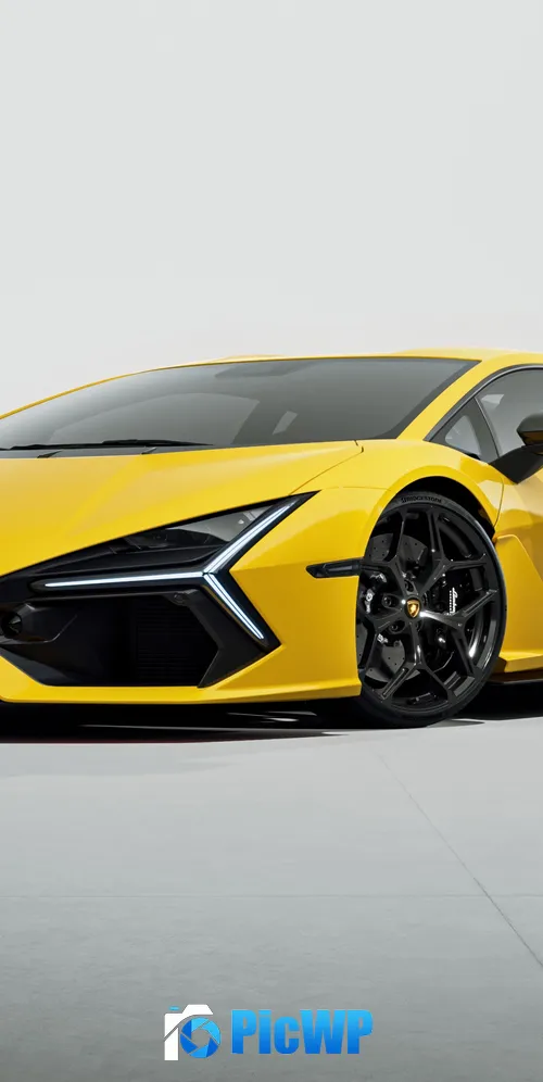 Lamborghini Revuelto Giallo Inti 3K Mobile Wallpaper