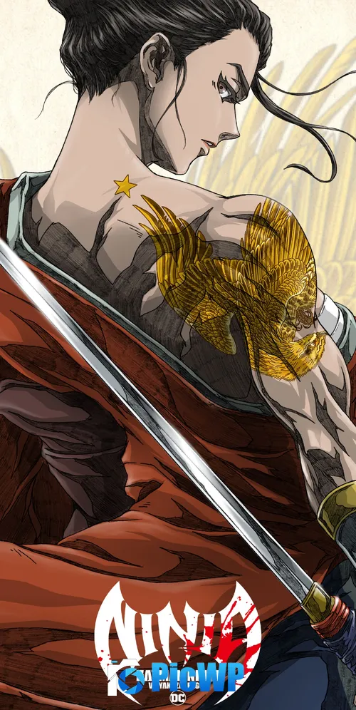 Wonder Woman Batman Ninja vs. Yakuza League 3K Mobile Wallpaper