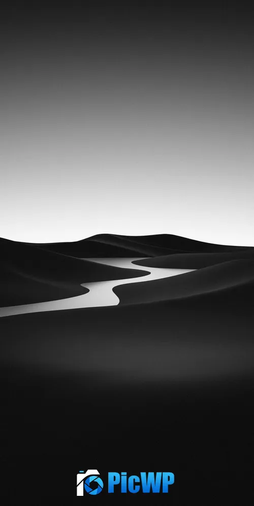 Black and White Landscape 3K Mobile Wallpaper