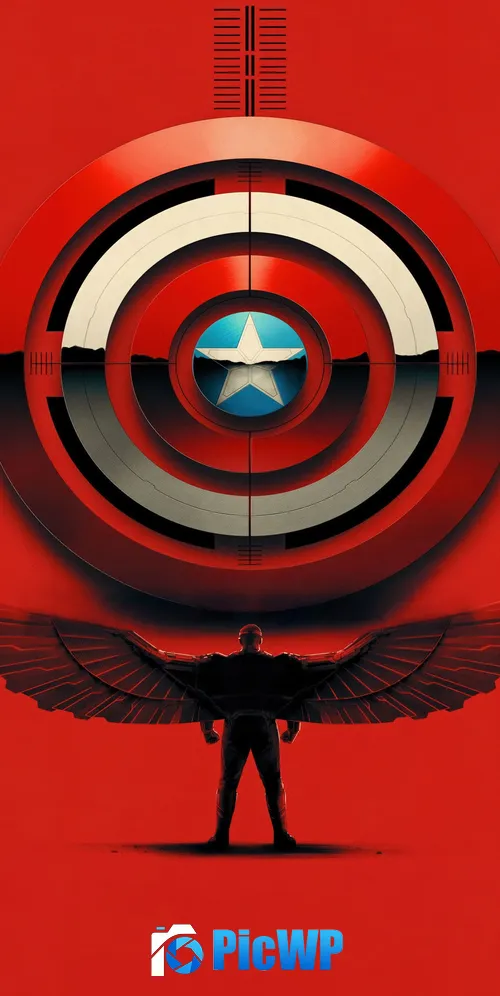 Captain America: Brave New World Red aesthetic 3K Mobile Wallpaper