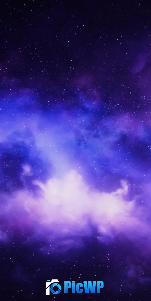 Starry sky Purple aesthetic 3K Mobile Wallpaper
