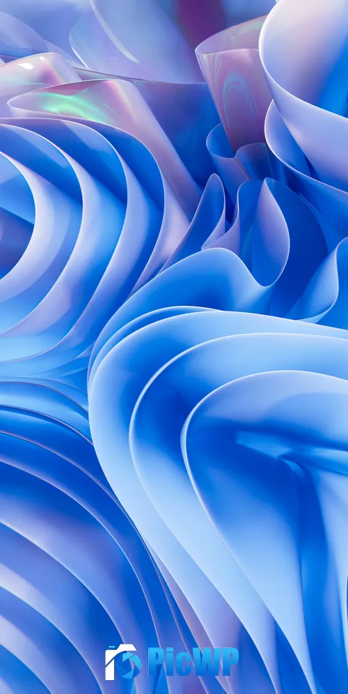 Blue aesthetic Abstract art 3K Mobile Wallpaper
