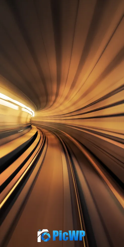 Tunnel Motion blur 3K Mobile Wallpaper