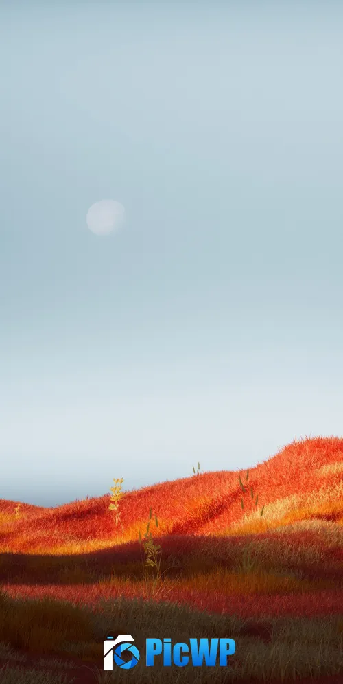 Orange aesthetic Landscape 3K Mobile Wallpaper