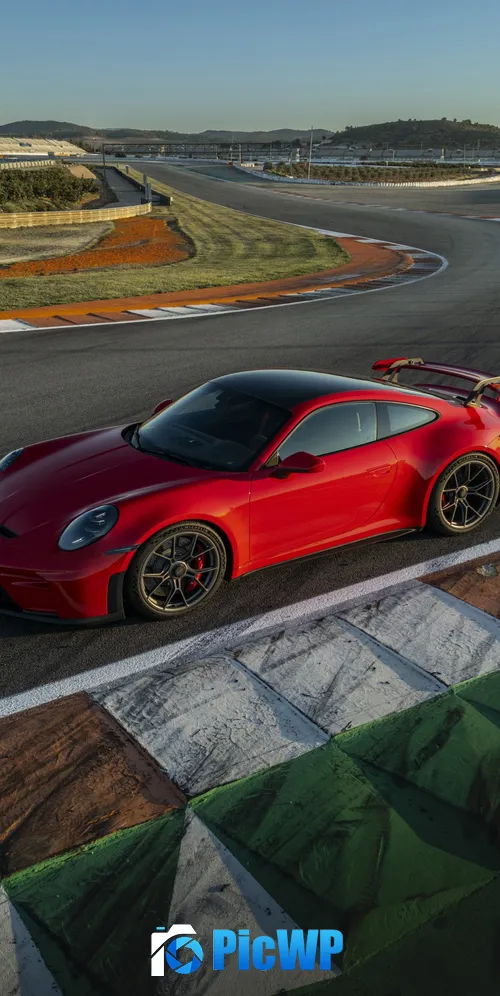 Porsche 911 GT3 Guards Red 3K Mobile Wallpaper