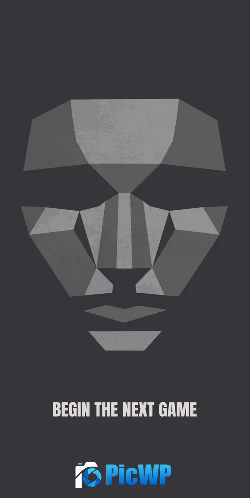 Squid Game Frontman Mask 3K Mobile Wallpaper