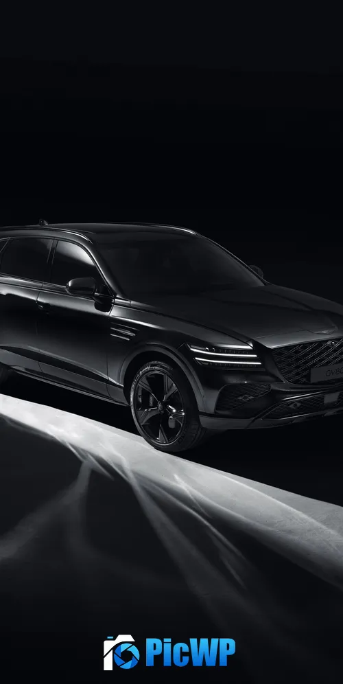 Genesis GV80 AWD Black 2025 3K Mobile Wallpaper
