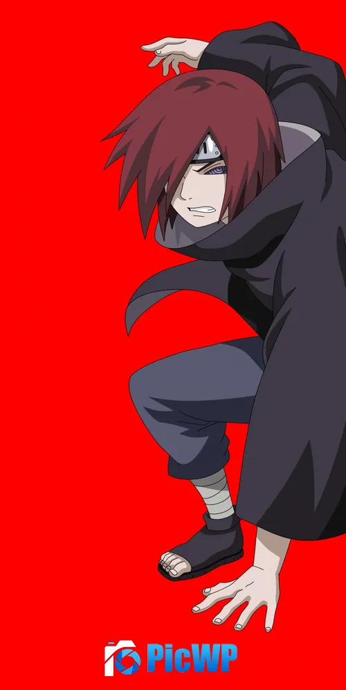 Nagato Red background 3K Mobile Wallpaper