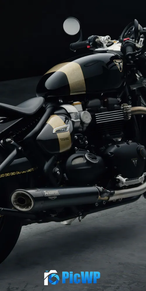 Triumph Bonneville Bobber TFC 2025 3K Mobile Wallpaper