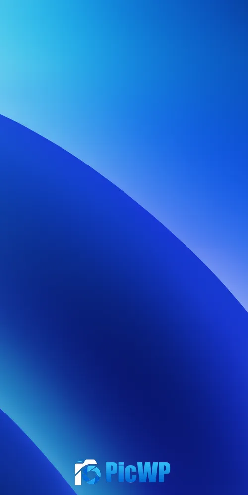 Blue gradient Layers 3K Mobile Wallpaper