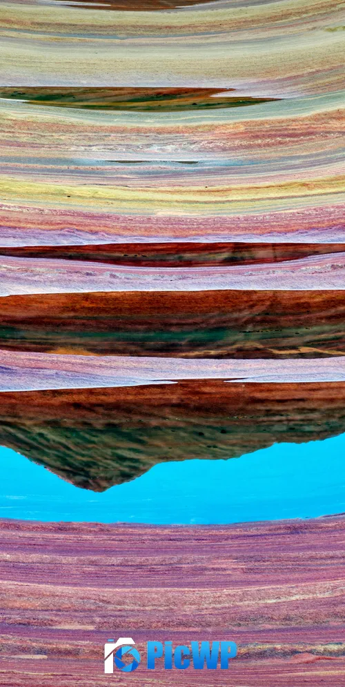 The Wave Sandstone plateau 3K Mobile Wallpaper