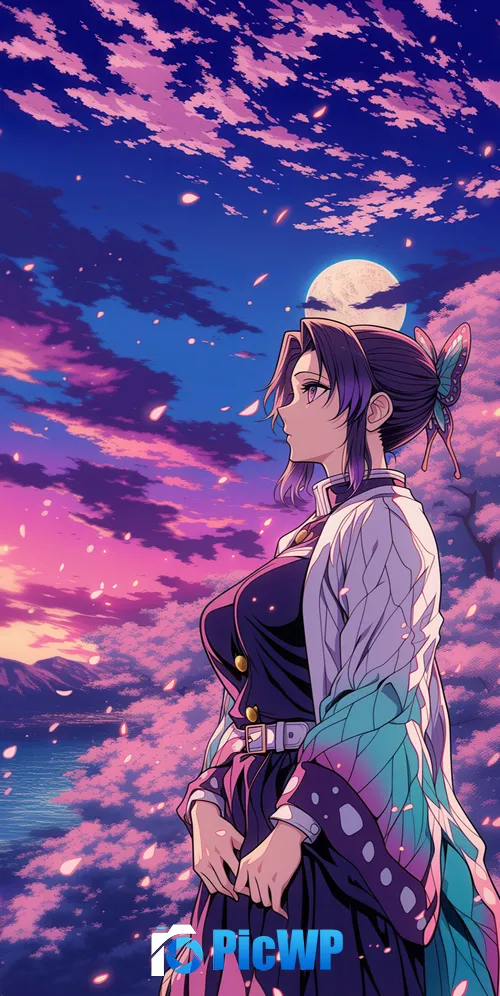 Shinobu Kocho Aesthetic 3K Mobile Wallpaper