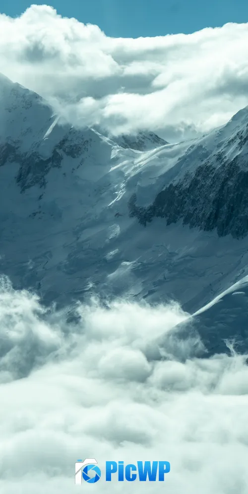 Cloudy Mountains 3K Mobile Wallpaper