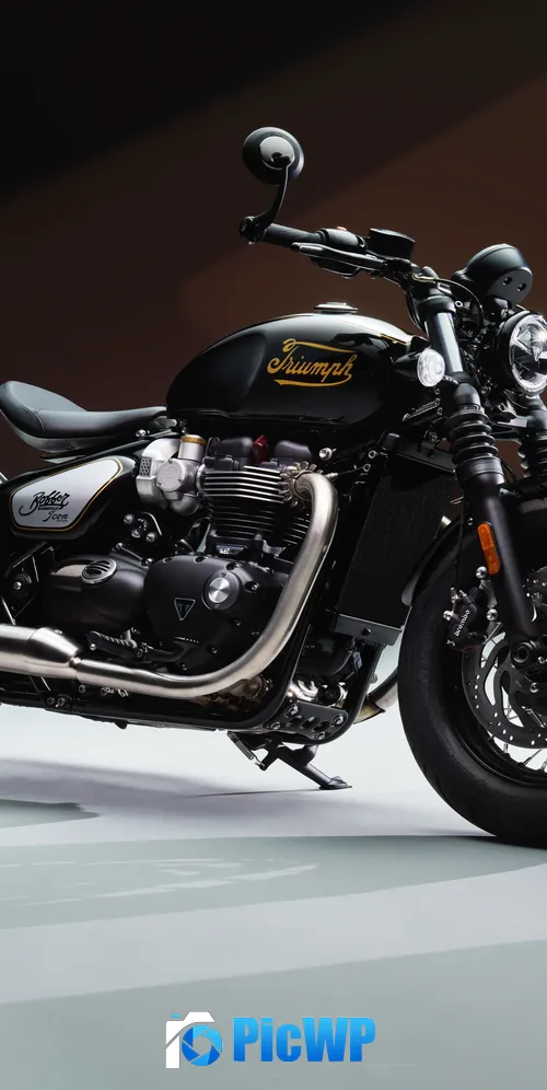 Triumph Bonneville Bobber TFC 3K Mobile Wallpaper