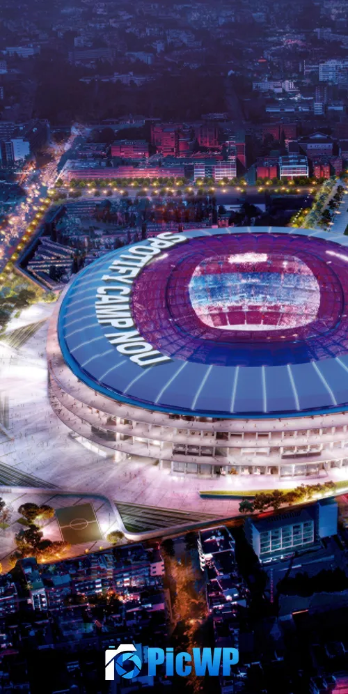Spotify Camp Nou Barcelona 3K Mobile Wallpaper