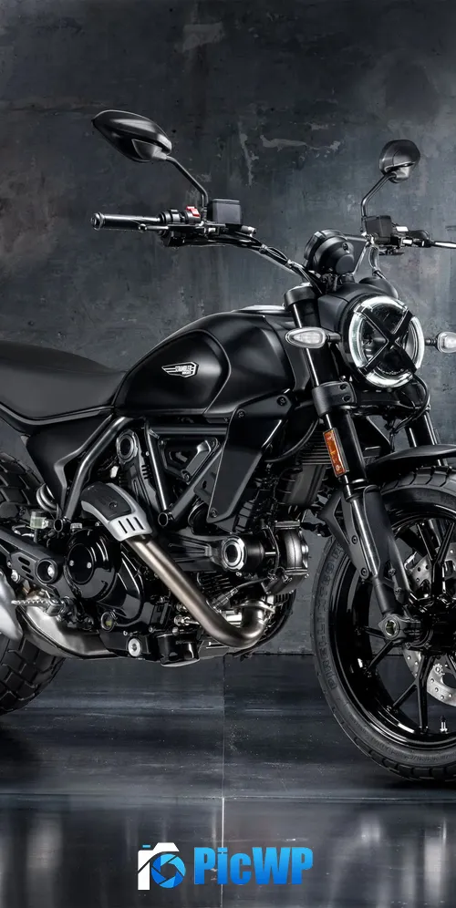 Ducati Scrambler Icon Dark 2025 3K Mobile Wallpaper