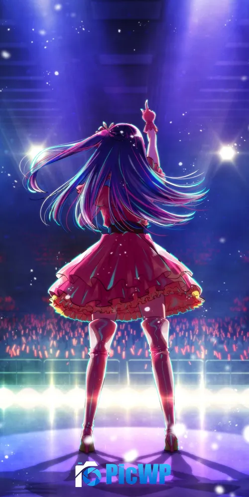 Ai Hoshino Live concert 3K Mobile Wallpaper