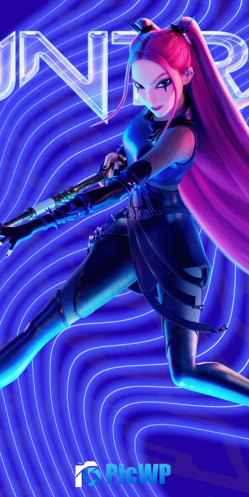 Mira (Huntrix) Blue aesthetic 3K Mobile Wallpaper