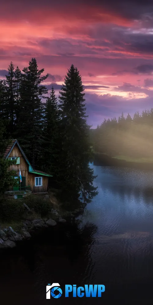 Scenic Cabin 3K Mobile Wallpaper