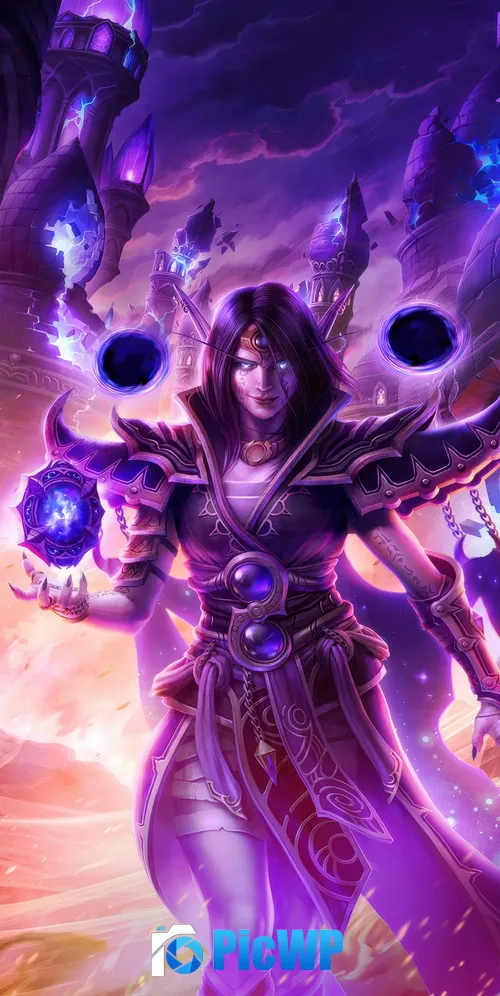 Voidweaver Shadow Priest in WOW The War Within 3K Mobile Wallpaper