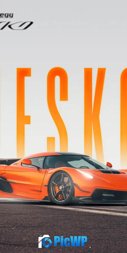 Koenigsegg Jesko Poster 3K Mobile Wallpaper