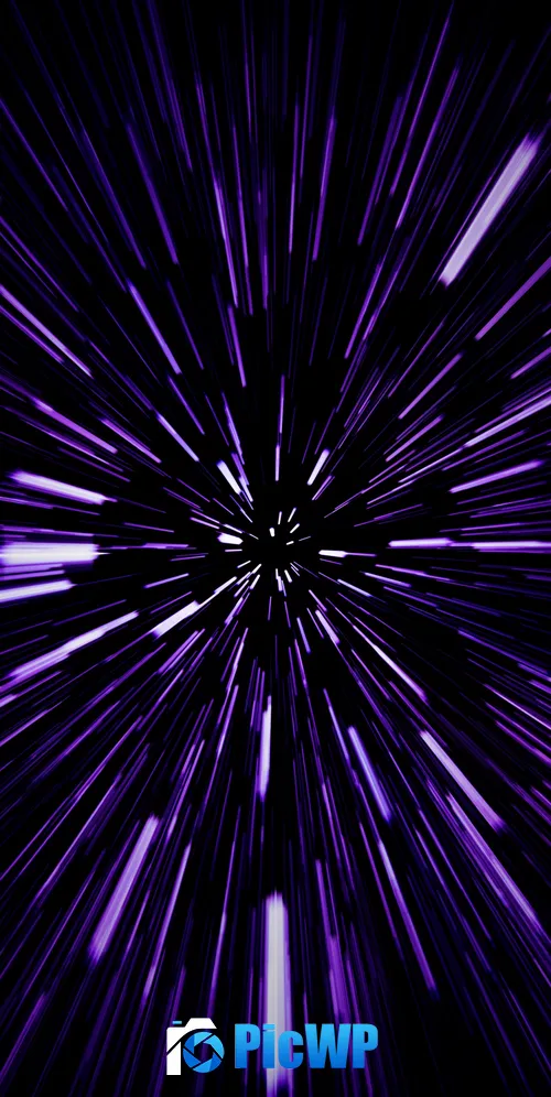 Hyperspace Speed 3K Mobile Wallpaper