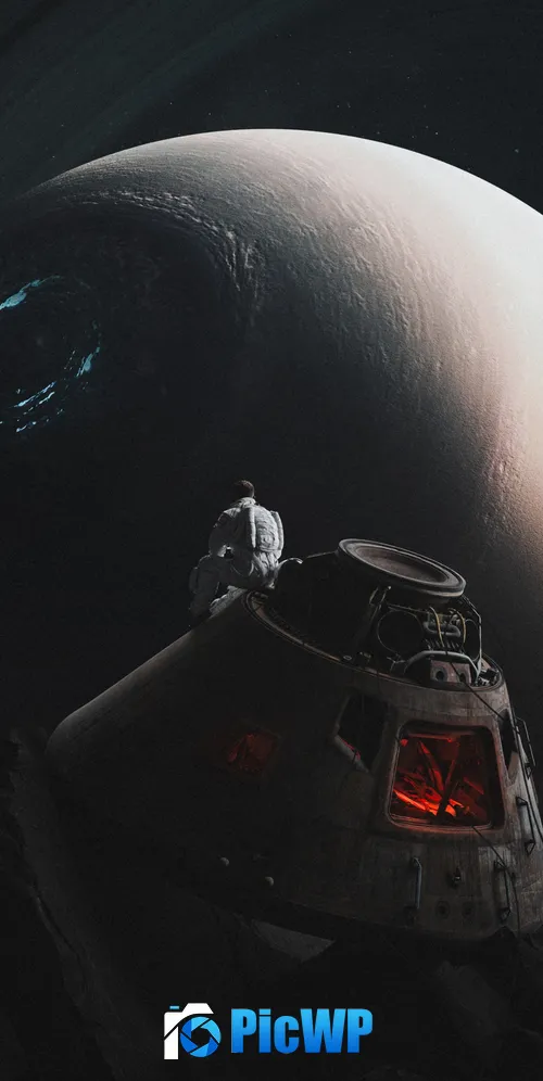 Astronaut Command Module 3K Mobile Wallpaper