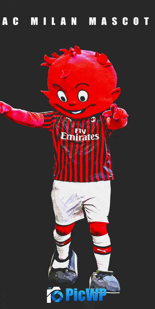 AC Milan Mascot 3K Mobile Wallpaper