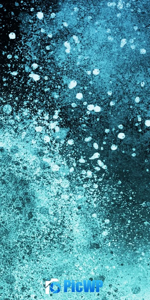 Explosion Aqua blue 3K Mobile Wallpaper
