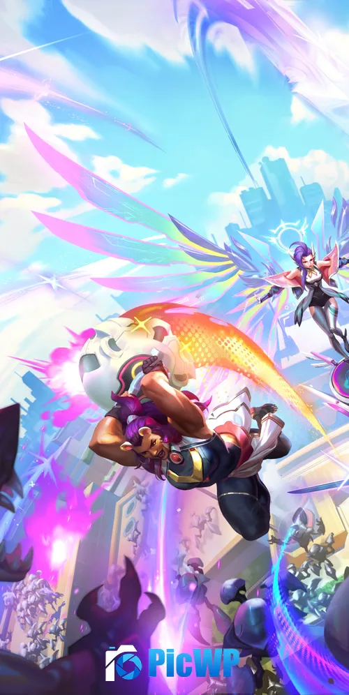 League of Legends Swarm Anima Squad 3K Mobile Wallpaper