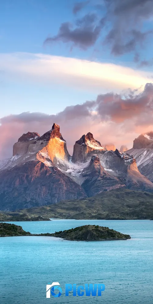 Torres del Paine National Park Panorama 3K Mobile Wallpaper