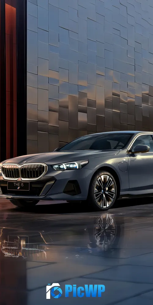 BMW i5 eDrive40L M Sport 2024 3K Mobile Wallpaper