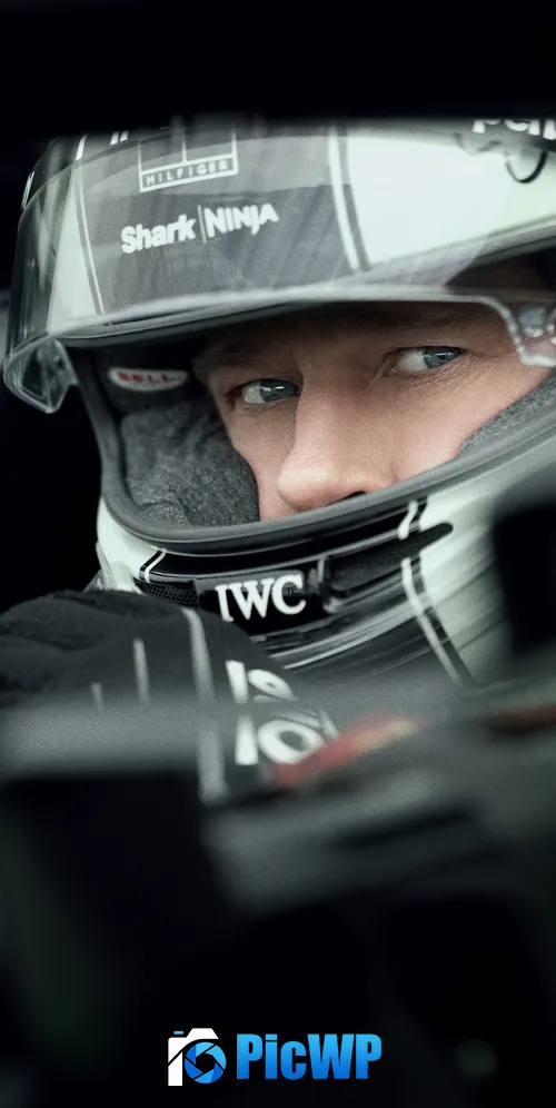 F1: The Movie Brad Pitt 3K Mobile Wallpaper