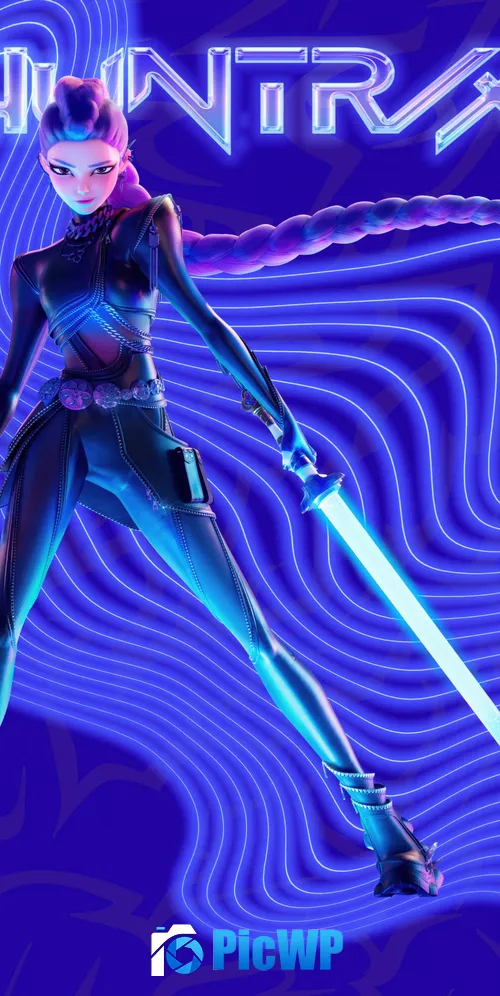 Rumi (Huntrix) Blue aesthetic 3K Mobile Wallpaper