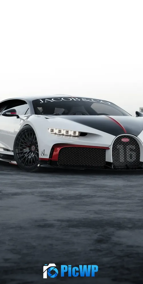 Bugatti Chiron Pur Sport Custom 3K Mobile Wallpaper