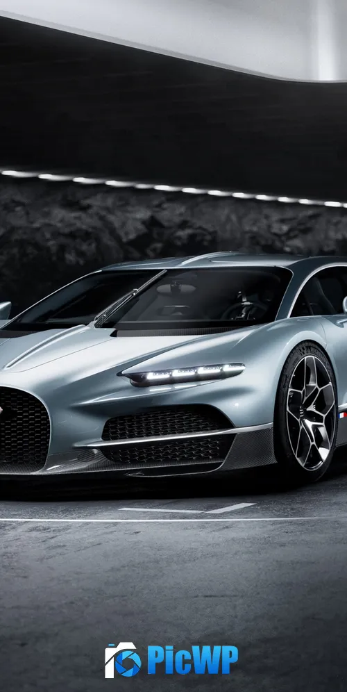 Bugatti Tourbillon Hybrid sports car 3K Mobile Wallpaper