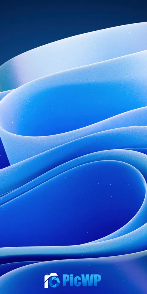 Windows 11 Blue abstract 3K Mobile Wallpaper